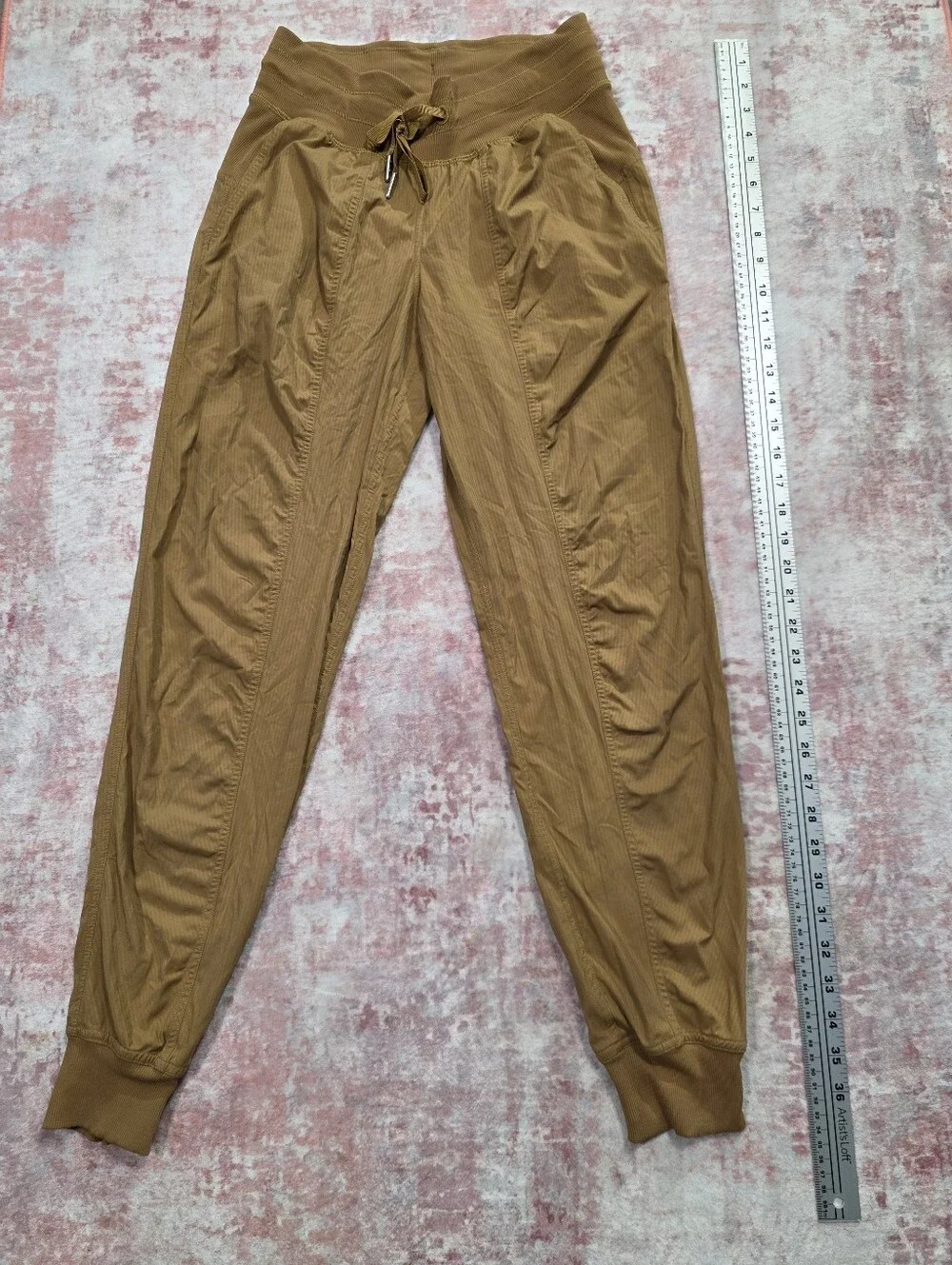 Lululemon Dance Studio Mid-Rise Jogger Pants Earth Tone Tan Size S